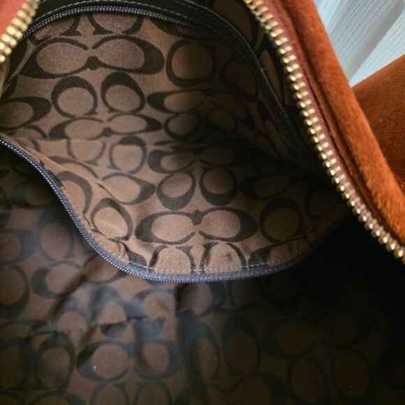 Ultra Rare numbered 2003 Coach Suede Hobo (177 of 300) 9498 Italian Y2K Handbag! - Picture 8 of 10